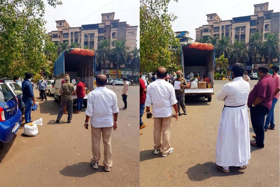Second day distribution of grocery bag's & drinking water