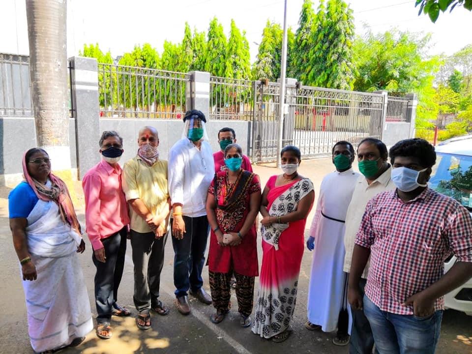 Fourth day distribution of grocery bag's at Nerul