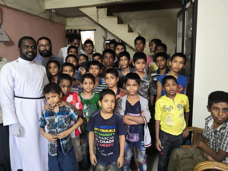 Fifth day distribution of grocery bag's at  Bless Home , Sukhapur ,Panvel